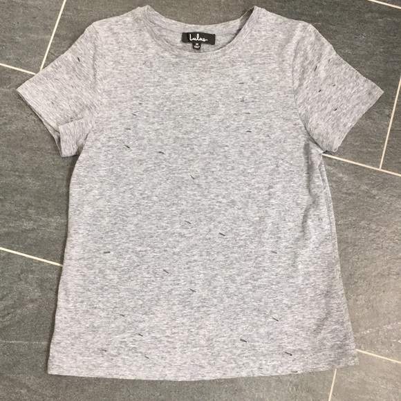 Lulus Tops - Light blue distressed t-shirt